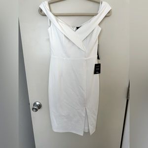 Lulu’s White Off Shoulder Dress - NWT